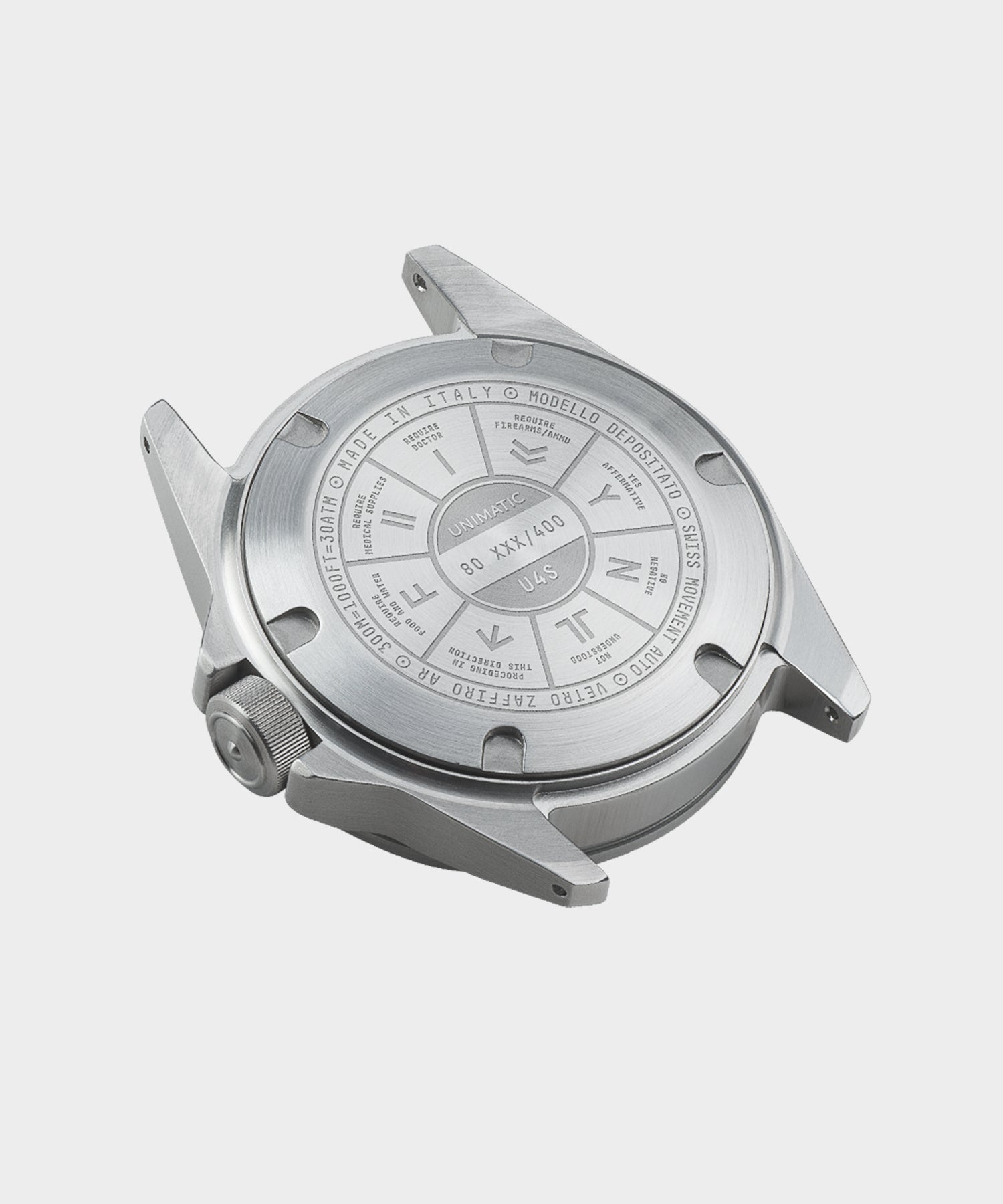 Unimatic U4S Classic Military Watch in Olive with silver dial