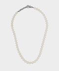 Maor Silver Perla Linka Necklace with White Pearls