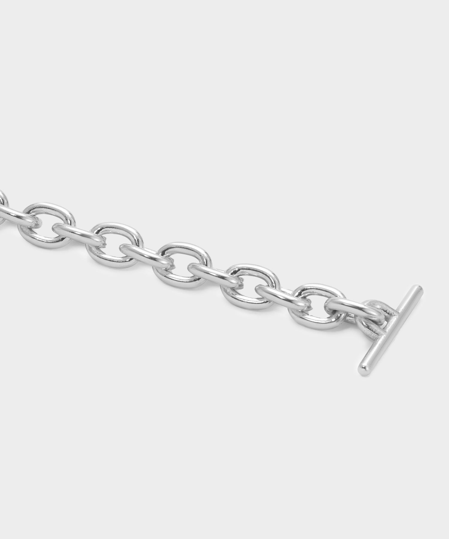 Maor Sterling Silver Plaun Link Necklace