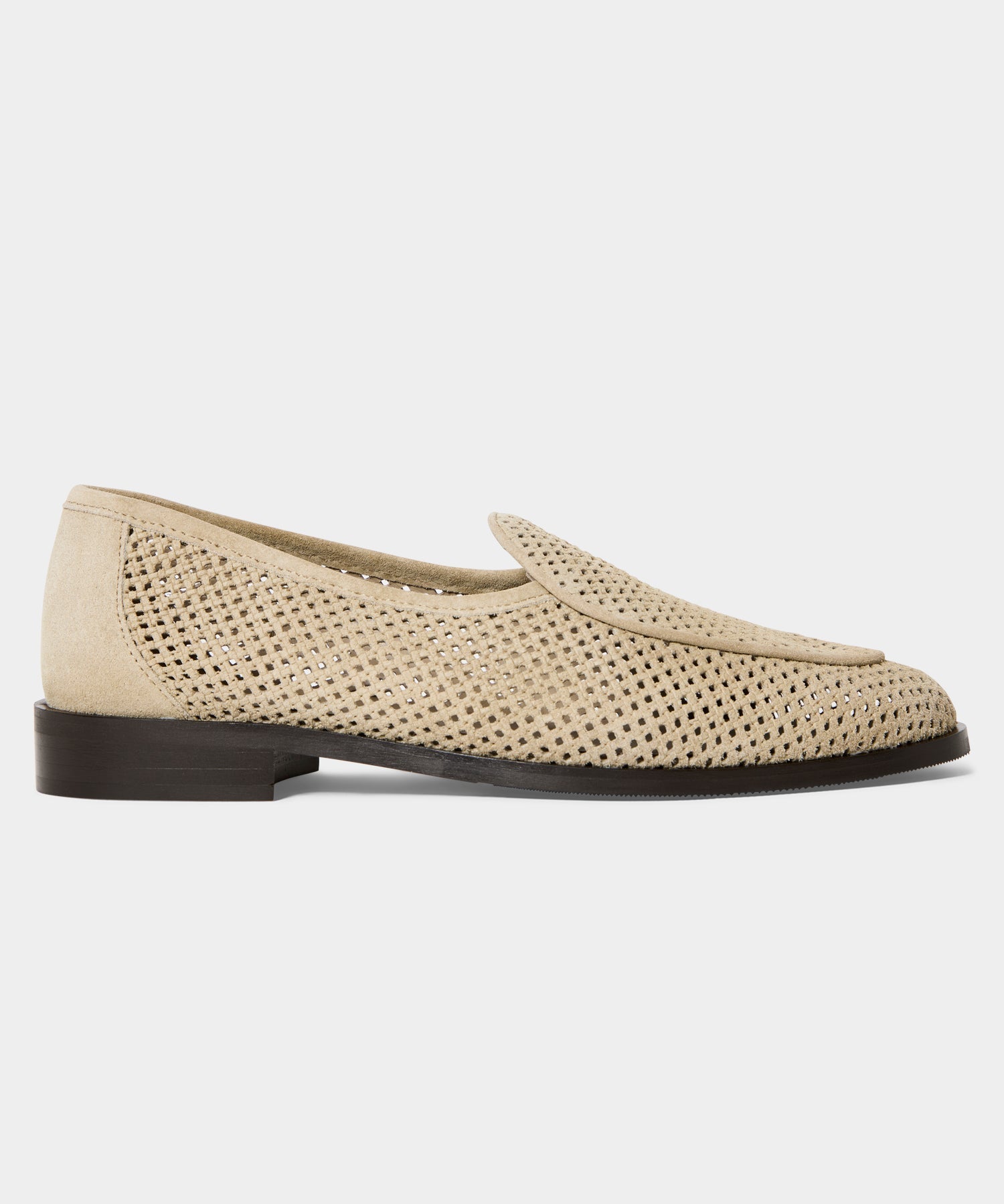Jacques Solovière Suede Fishnet Loafer