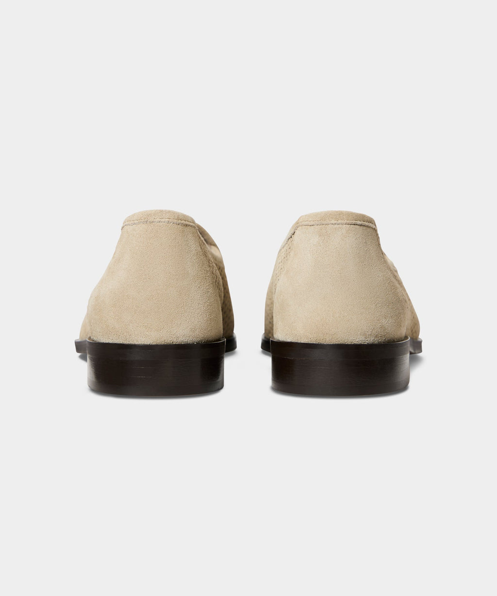 Jacques Solovière Suede Fishnet Loafer