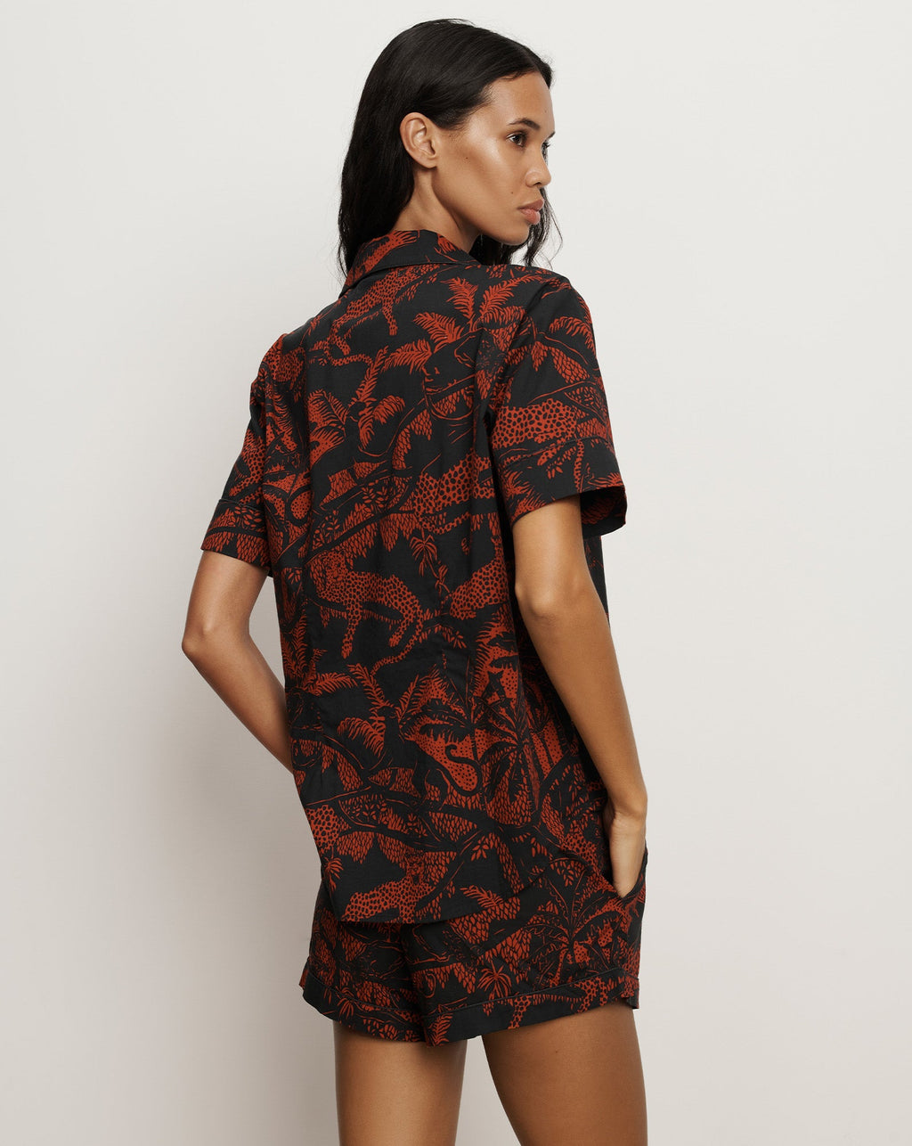 Short-Sleeve Cotton Pajama Set