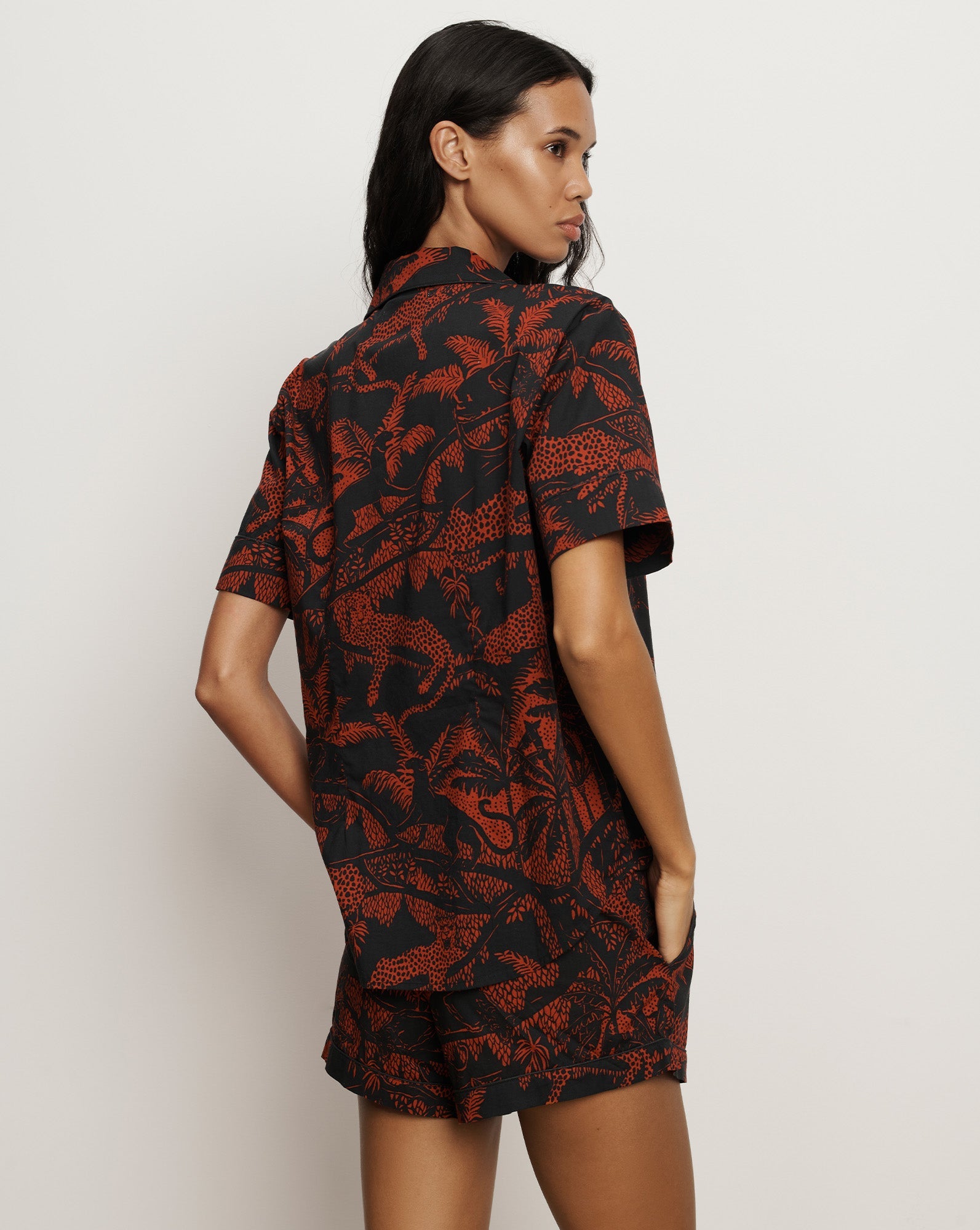 Short-Sleeve Cotton Pajama Set
