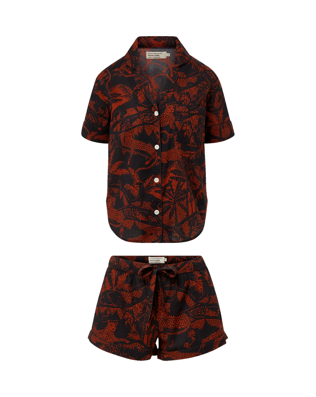 Short-Sleeve Cotton Pajama Set