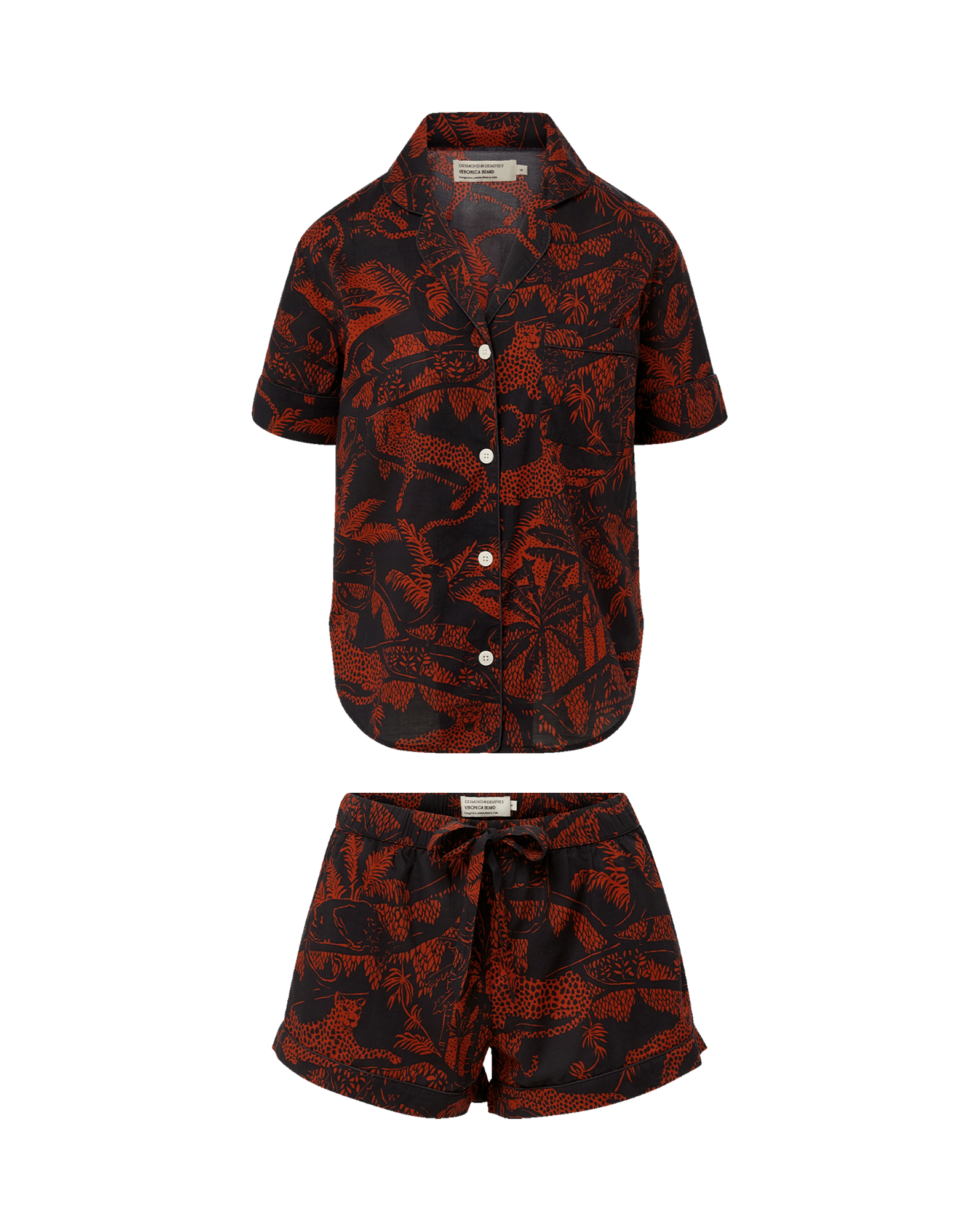 Short-Sleeve Cotton Pajama Set