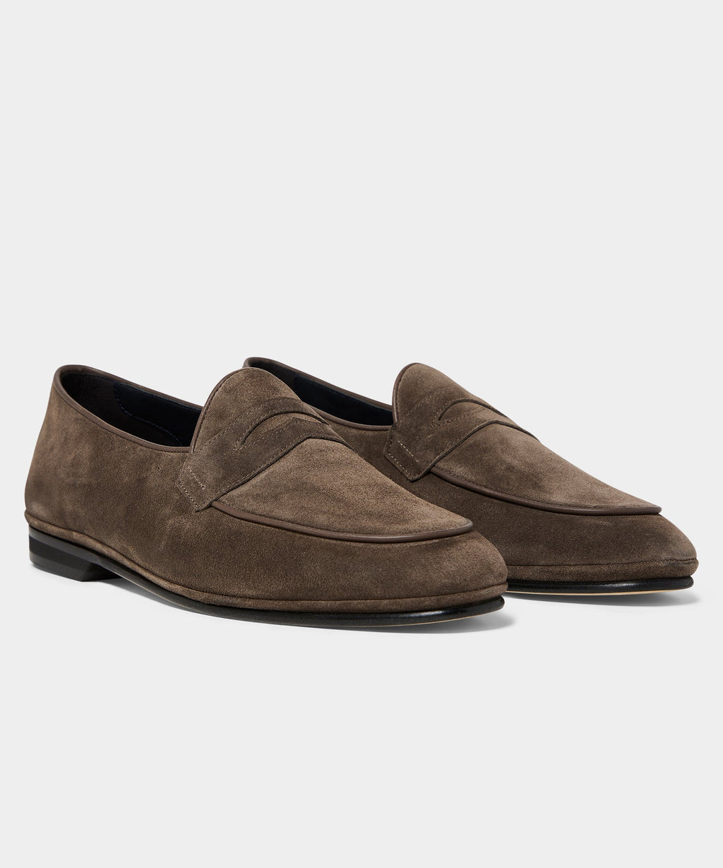 Todd Snyder X Rubinacci Unlined Suede Penny Loafer