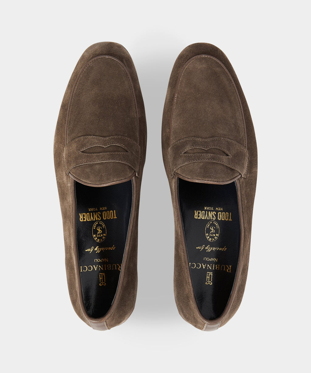 Todd Snyder X Rubinacci Unlined Suede Penny Loafer