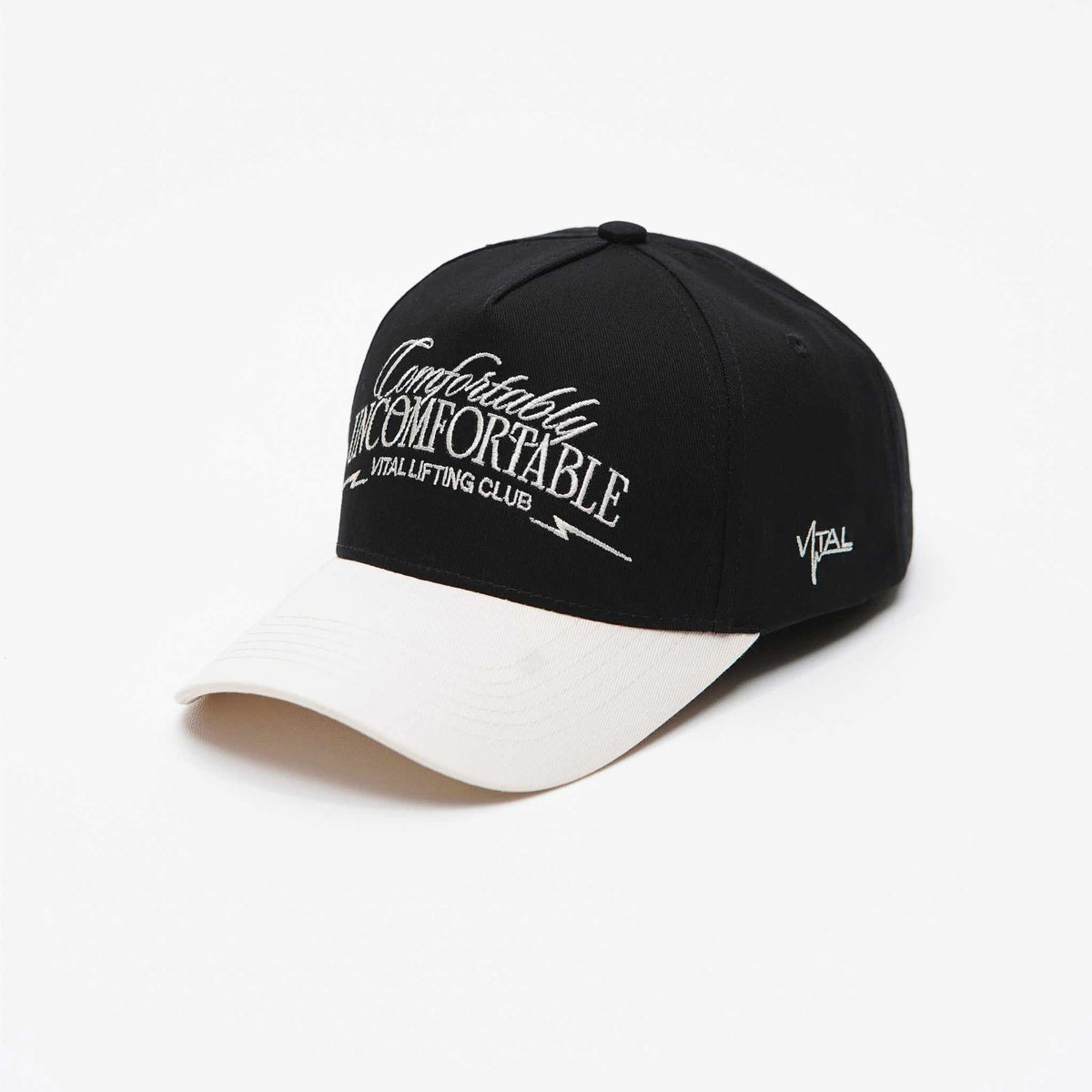 A Frame Snapback Hat - Black/Off-White CUC-VLC