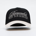 A Frame Snapback Hat - Black/Off-White Remember Why You Started