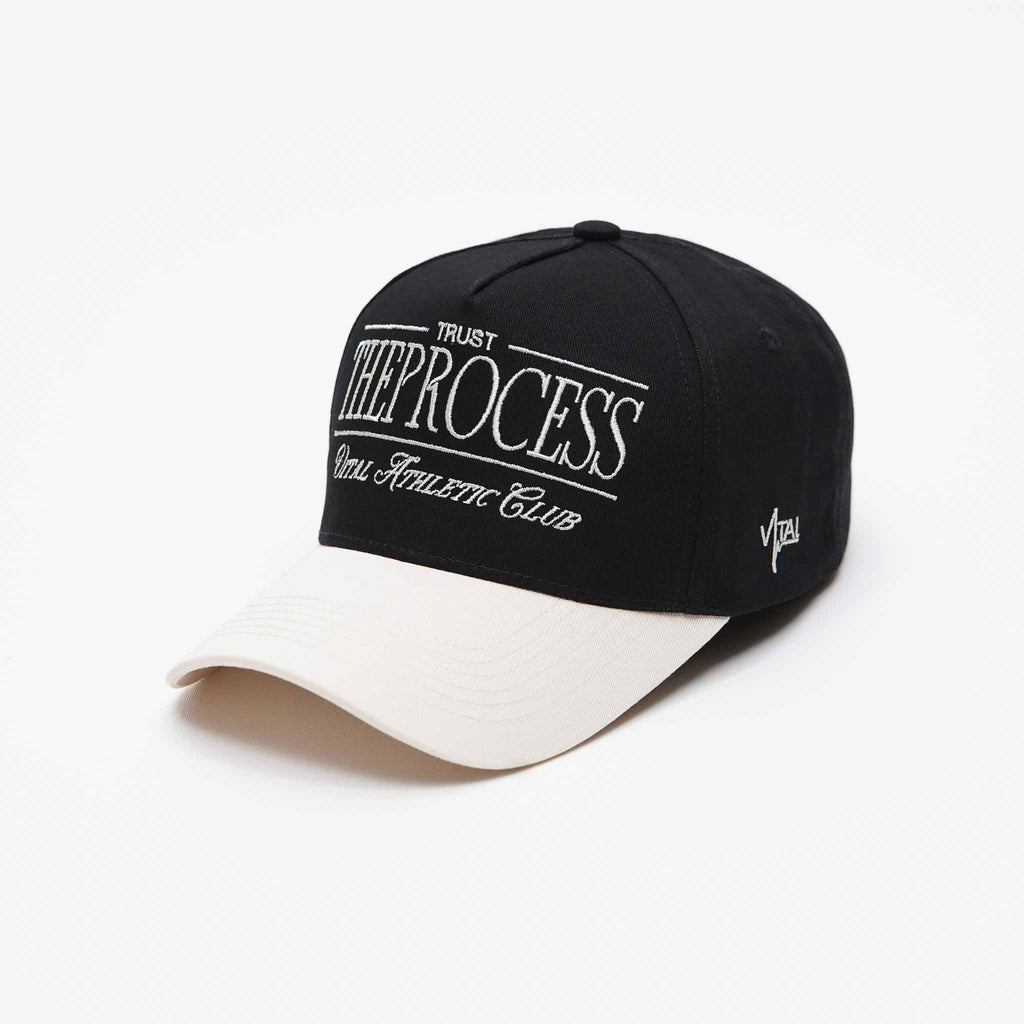 A Frame Snapback Hat - Black/Off-White VAC-Trust the Process