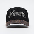 A Frame Snapback Hat - Black/Woodland Camo Remember Why You Started