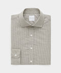 Brown Tattersall Merino Dress Shirt