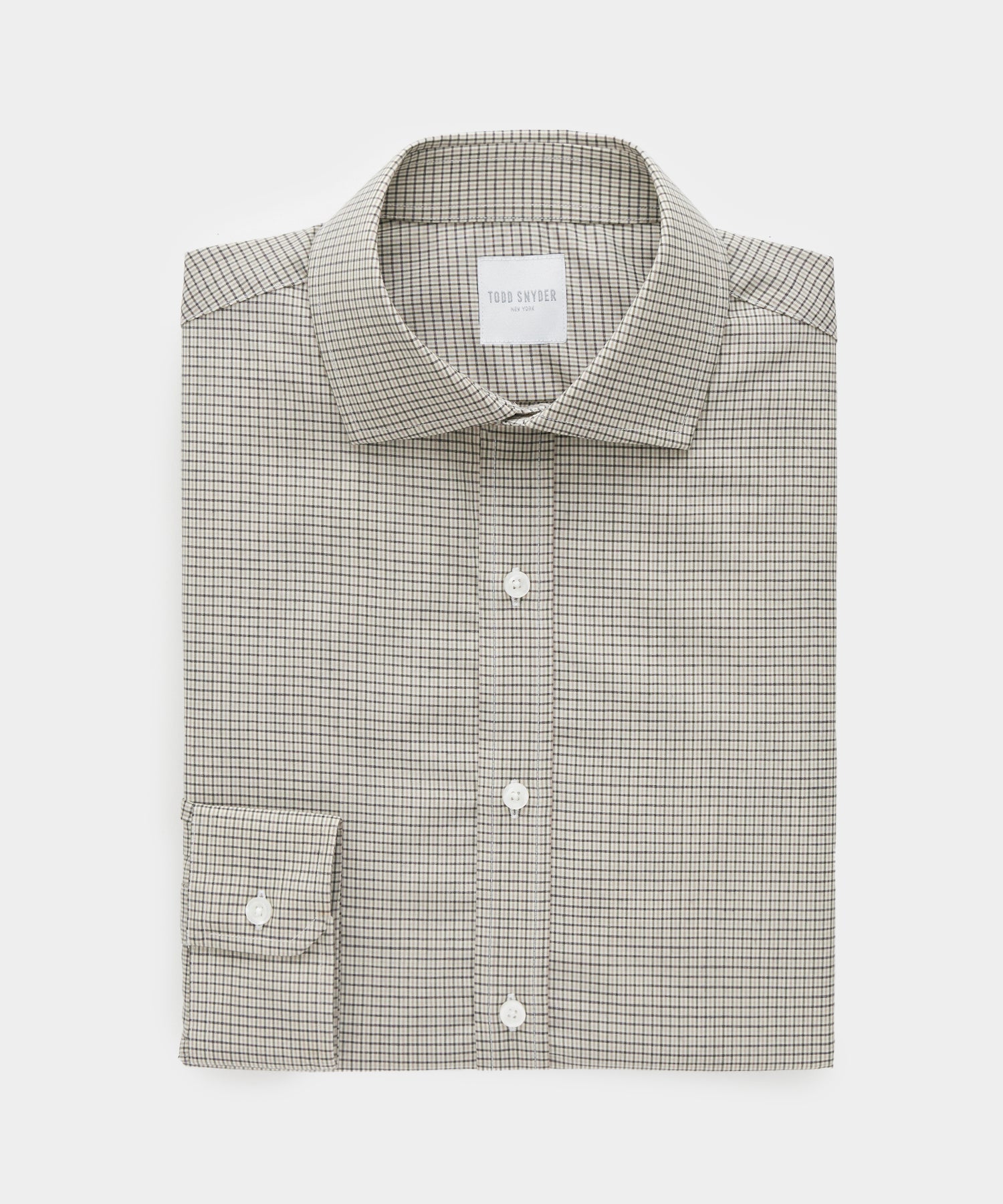 Brown Tattersall Merino Dress Shirt