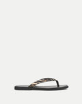 Clea Calf Hair Flip-Flop Sandal