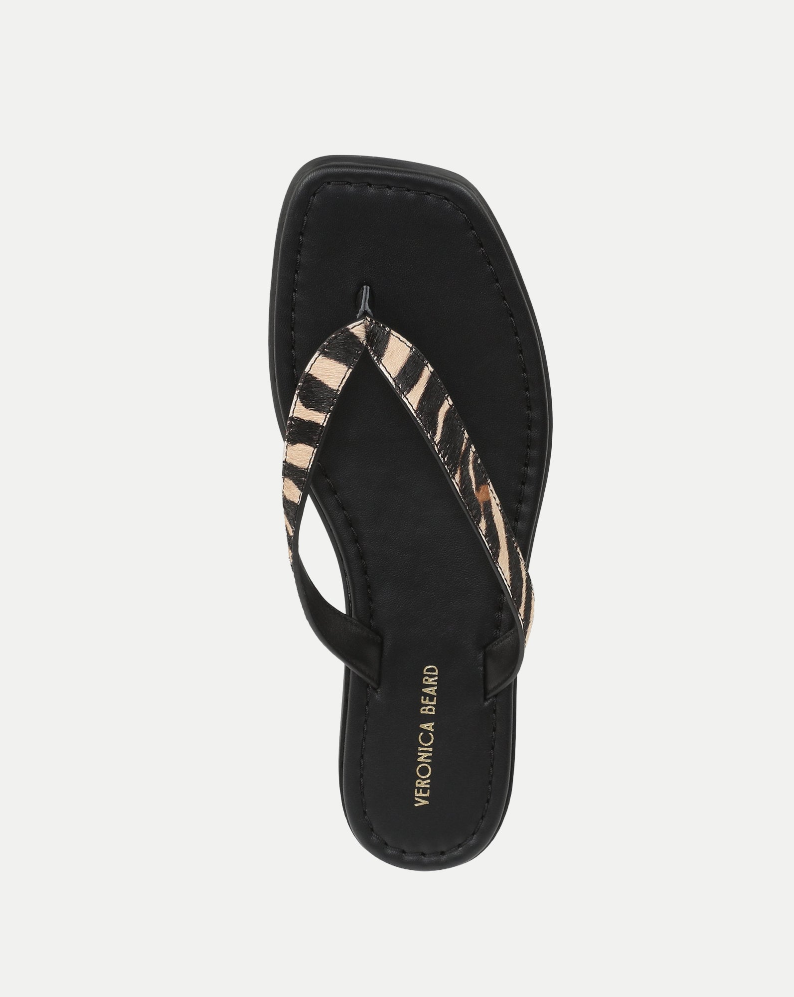 Clea Calf Hair Flip-Flop Sandal