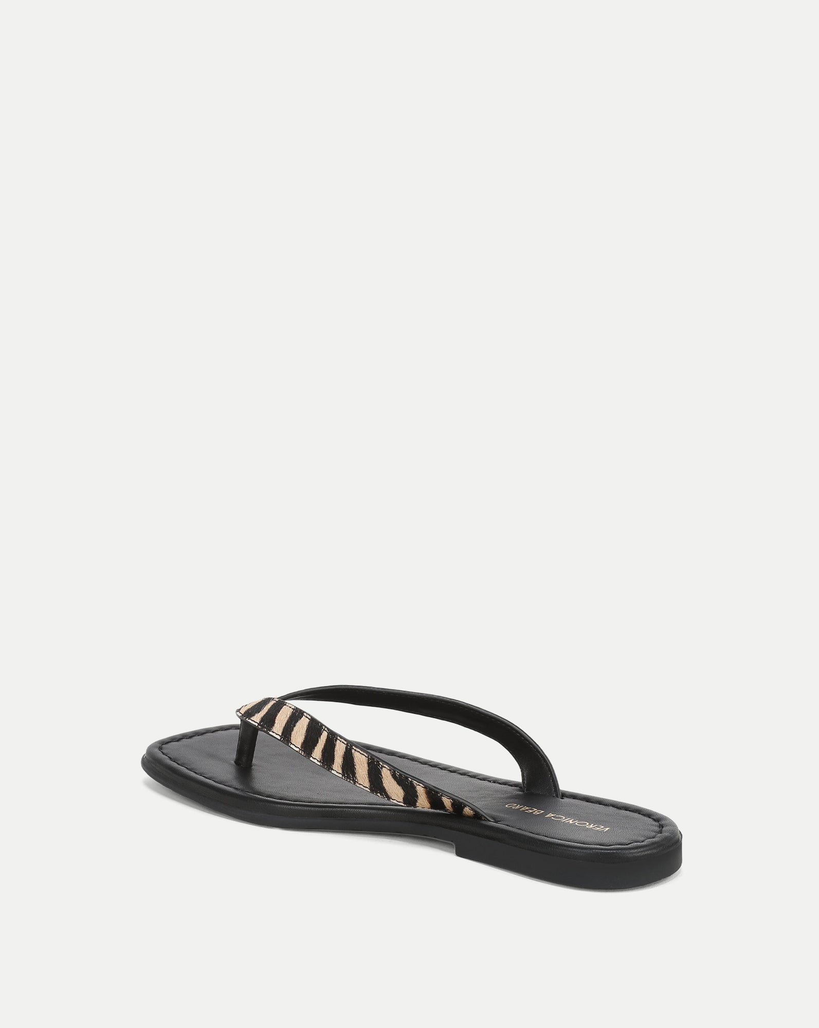 Clea Calf Hair Flip-Flop Sandal