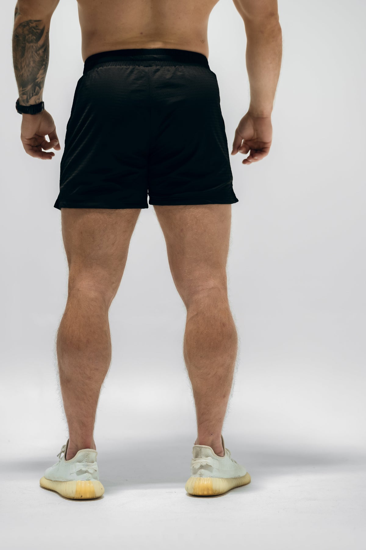 Combat Mesh Shorts 5" - Black/Distressed Olive