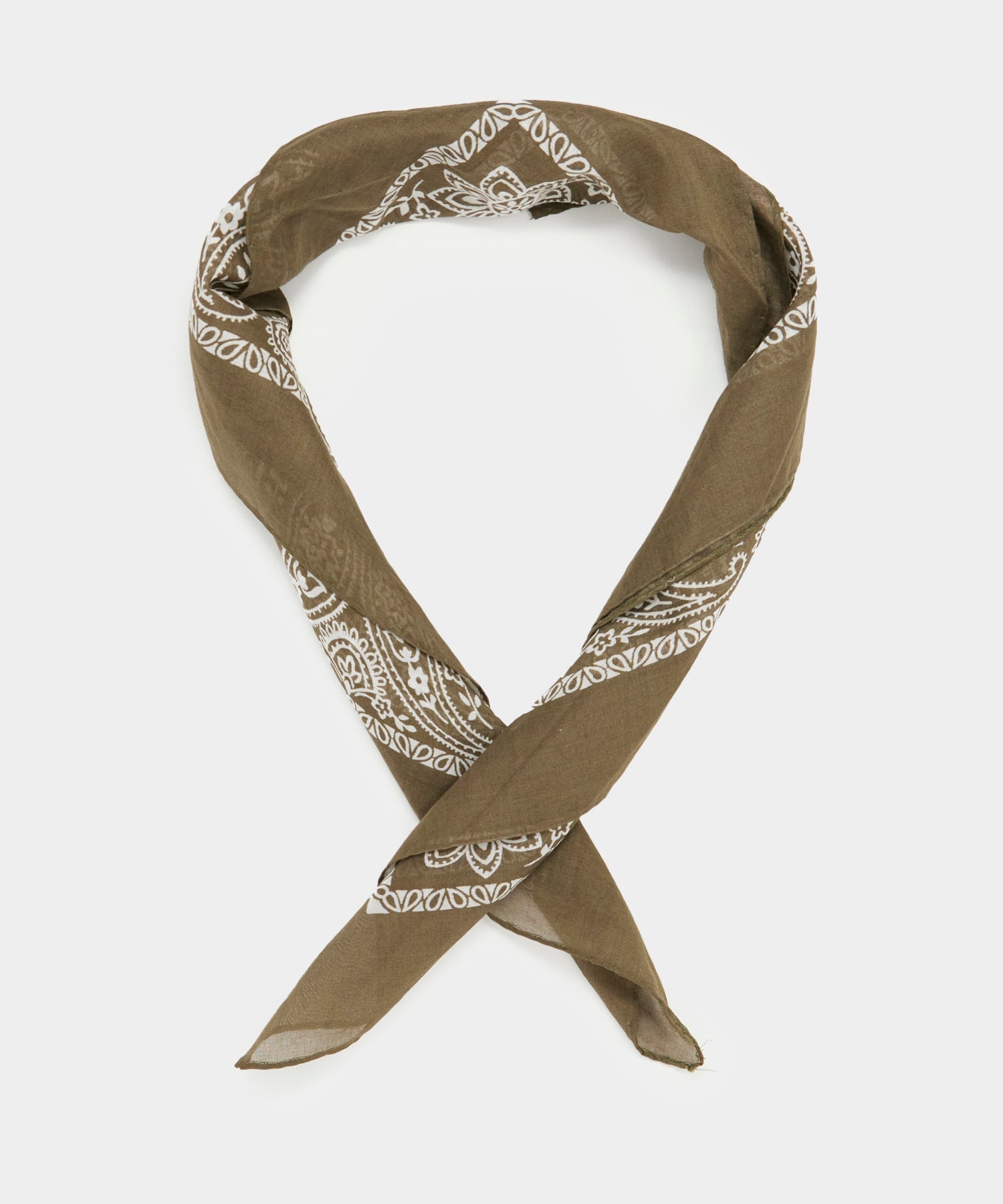 Cotton Bandana Neckerchief in Burnt Caramel