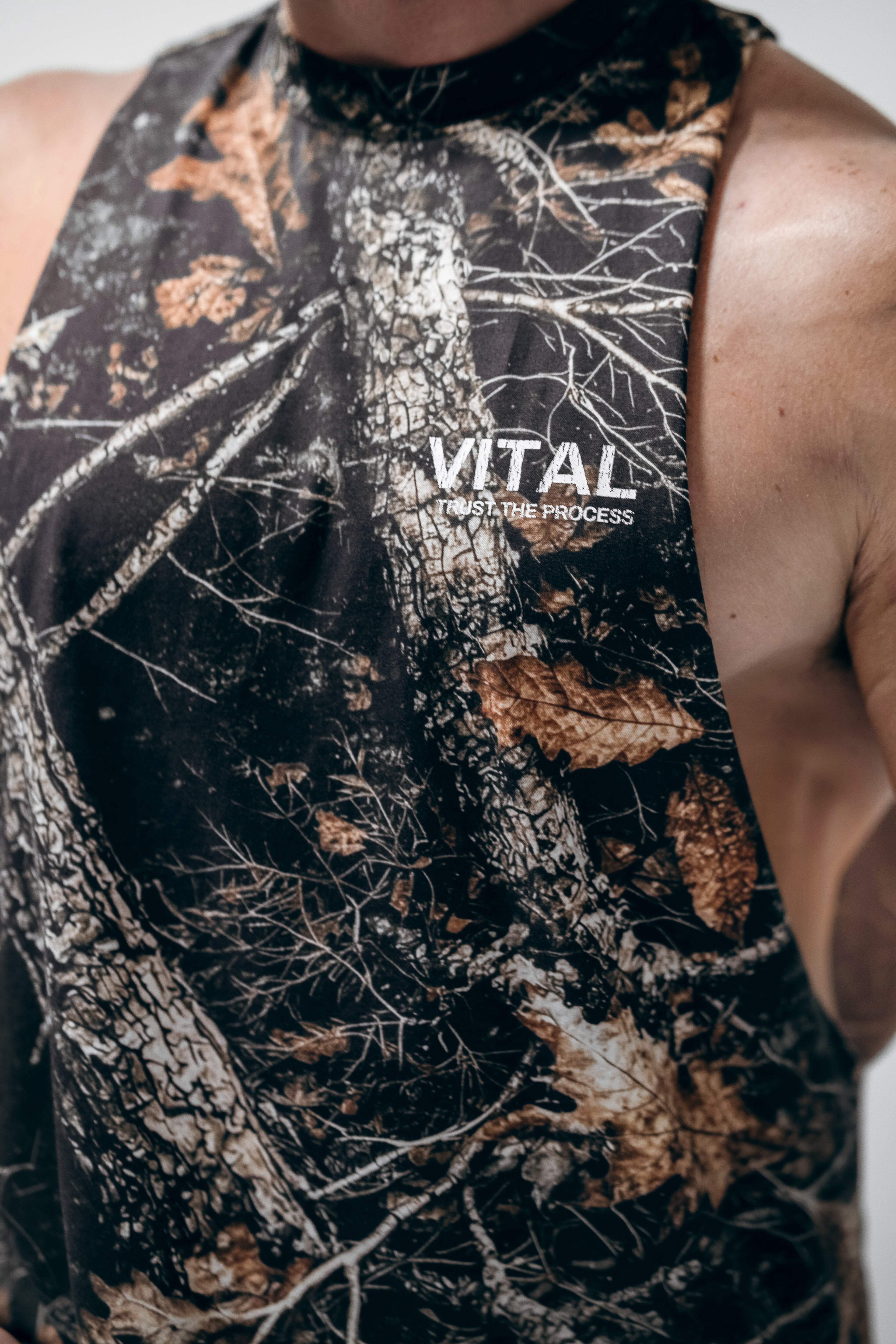 Cut Off Tank - Black Camo