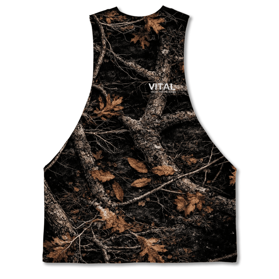 Cut Off Tank - Black Camo