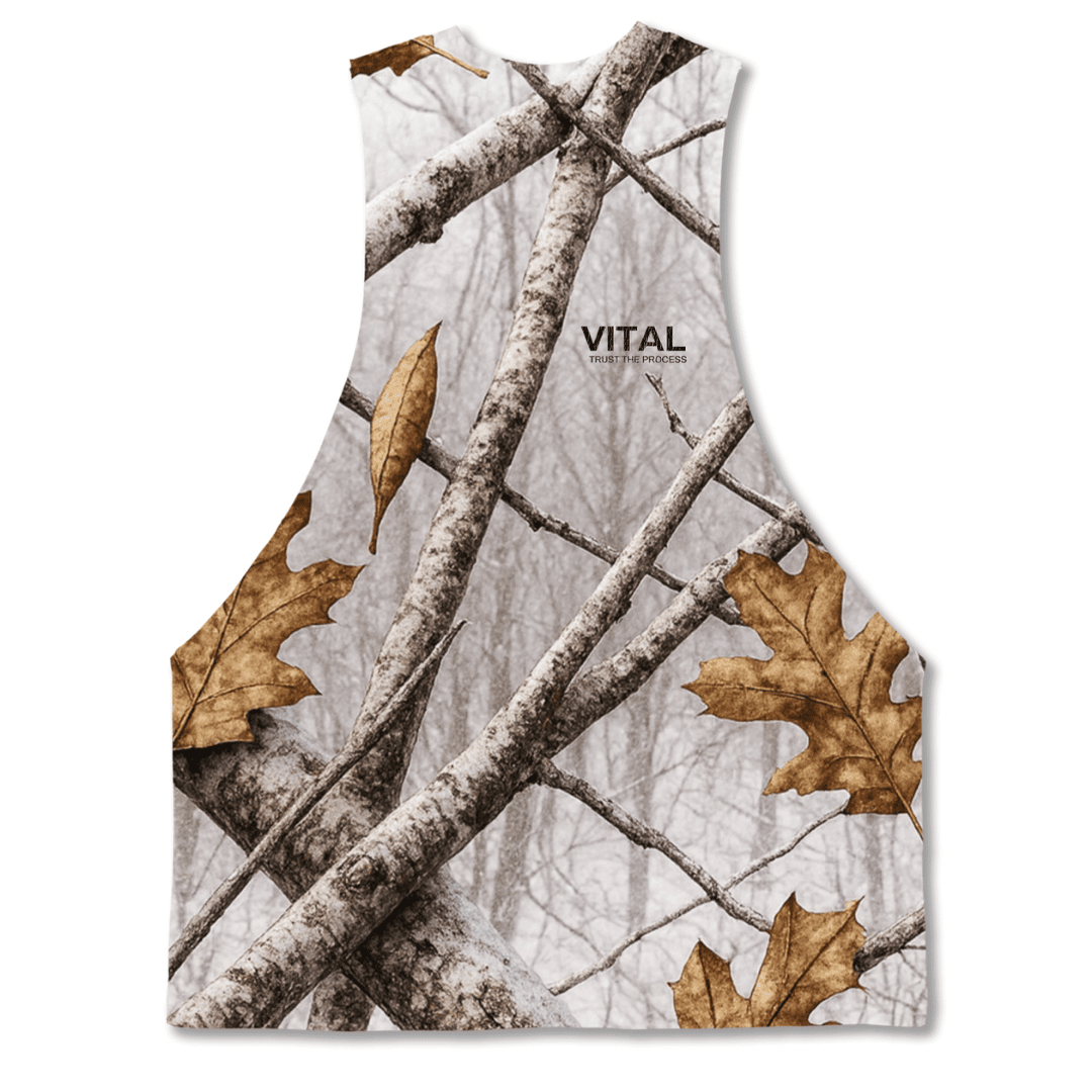 Cut Off Tank - Snow Camo