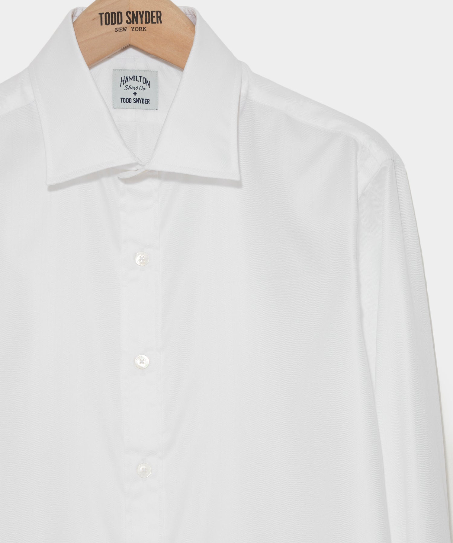 Hamilton + Todd Snyder Cotton Oxford Spread Collar Dress Shirt