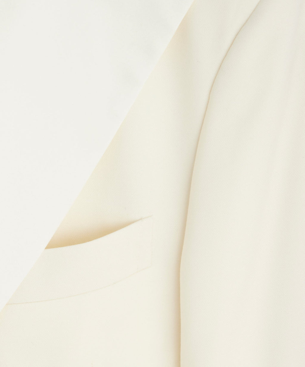 Italian Wool Double-Breasted Tuxedo Jacket