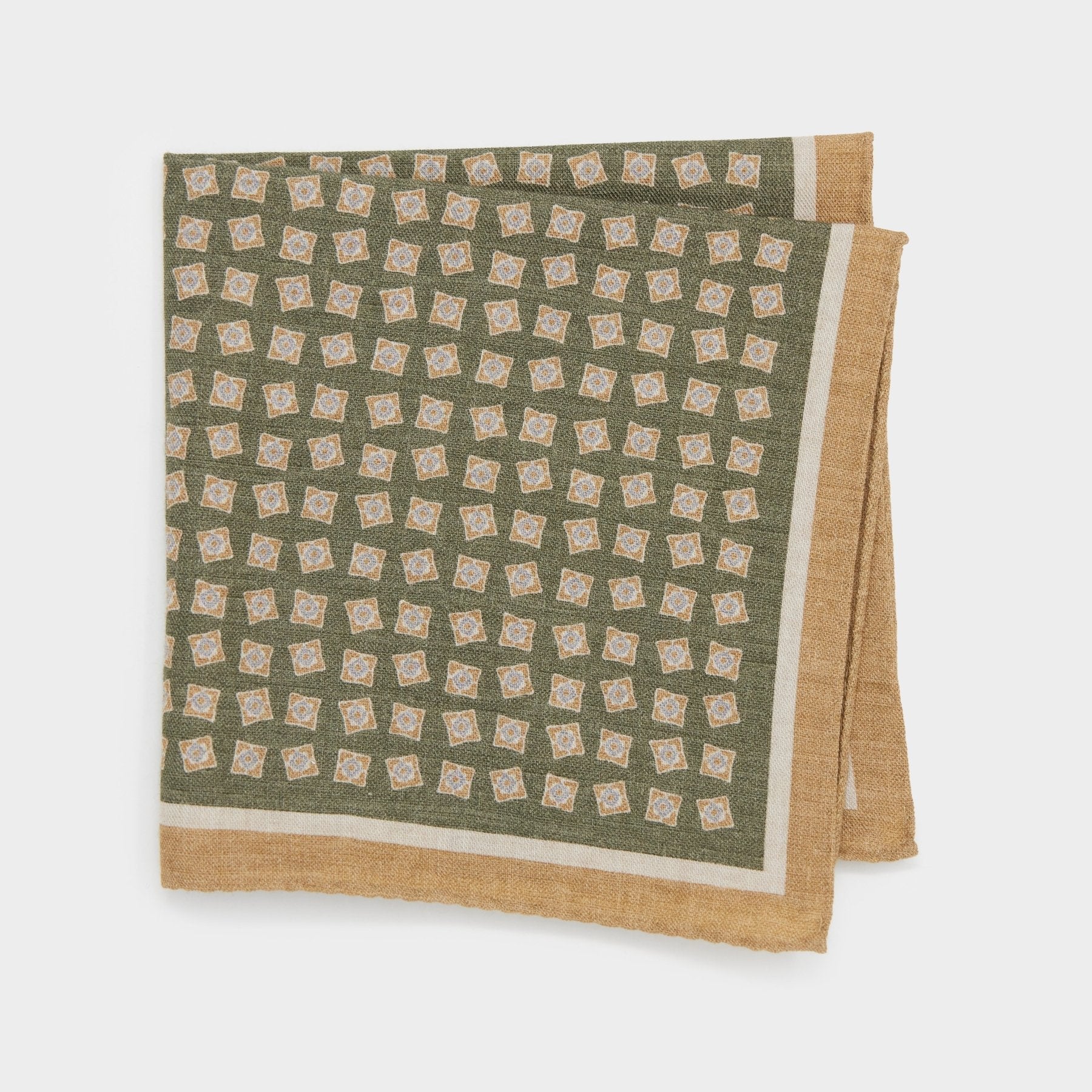 Italian Pocket Square in Quad Motif