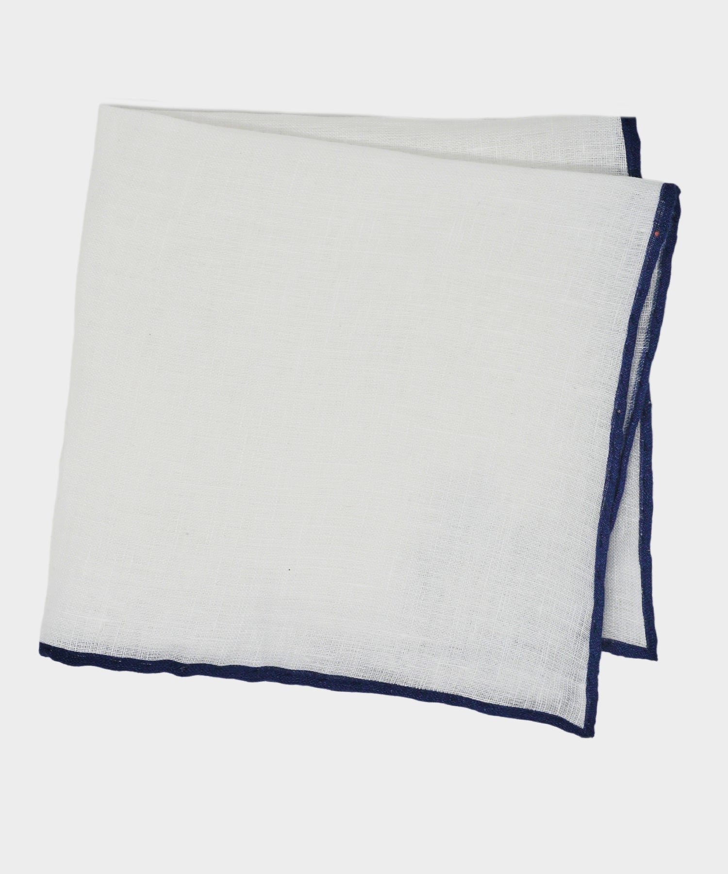 Italian Tipped Linen Pocket Square