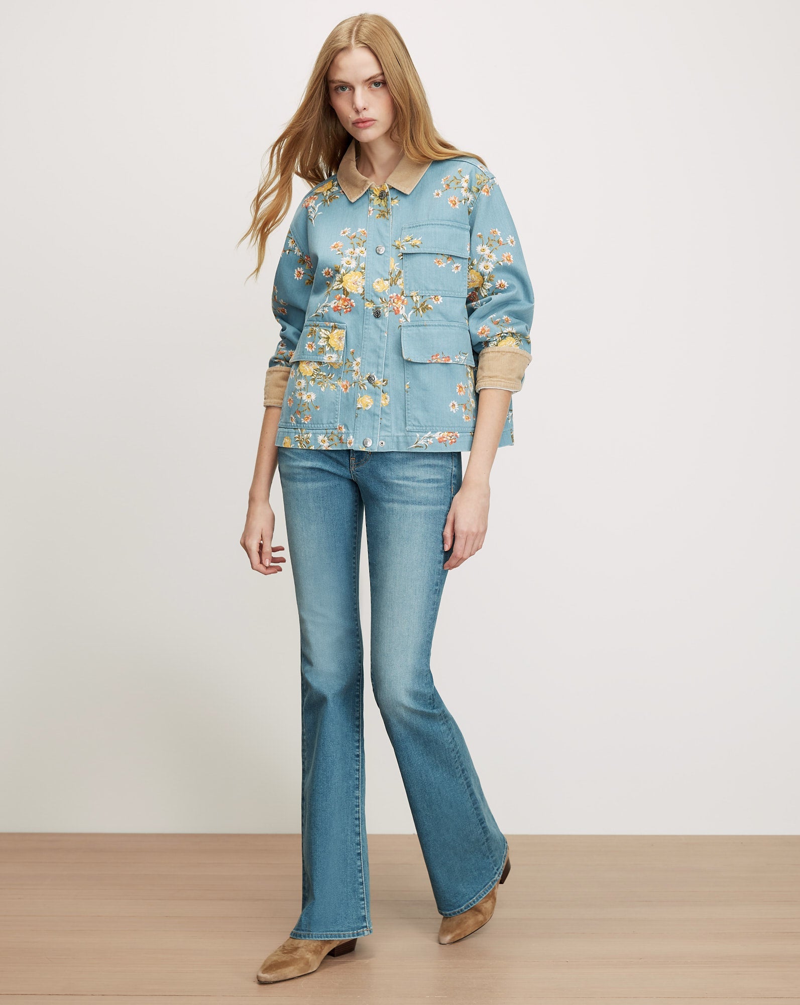 Leighton Floral Denim Jacket