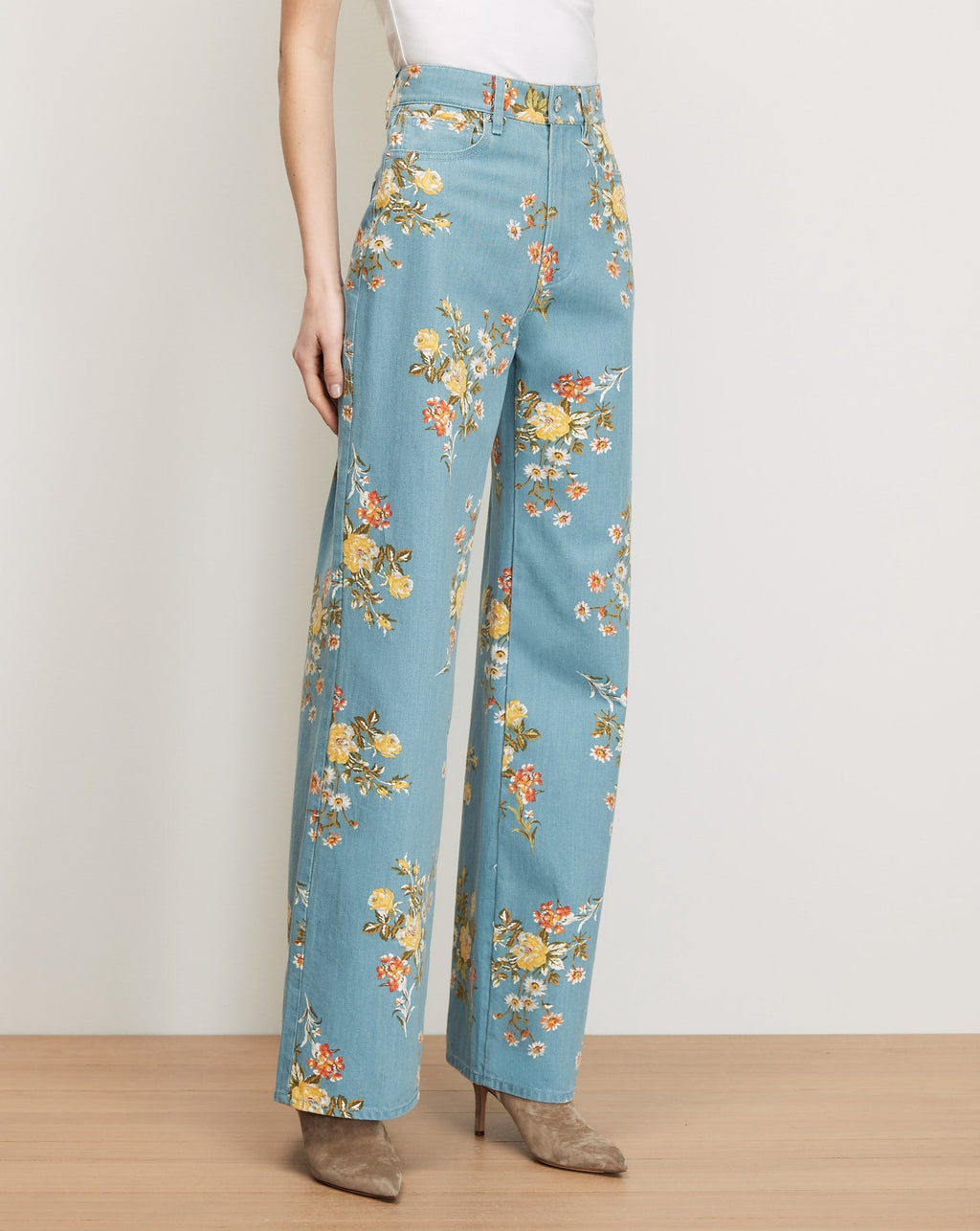 Taylor Floral Wide-Leg Jean