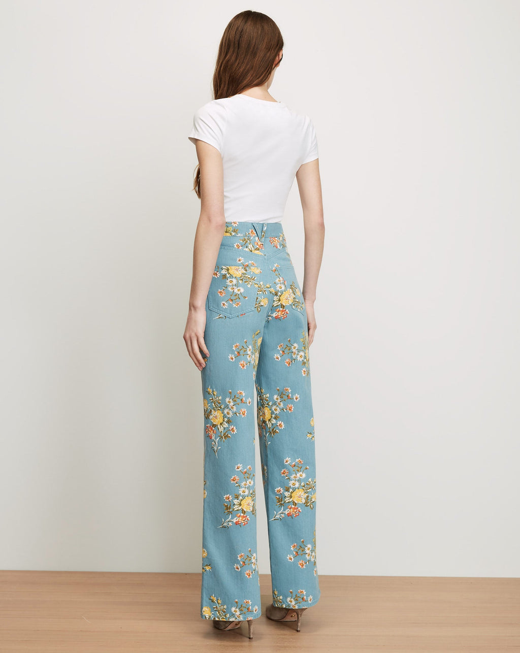 Taylor Floral Wide-Leg Jean