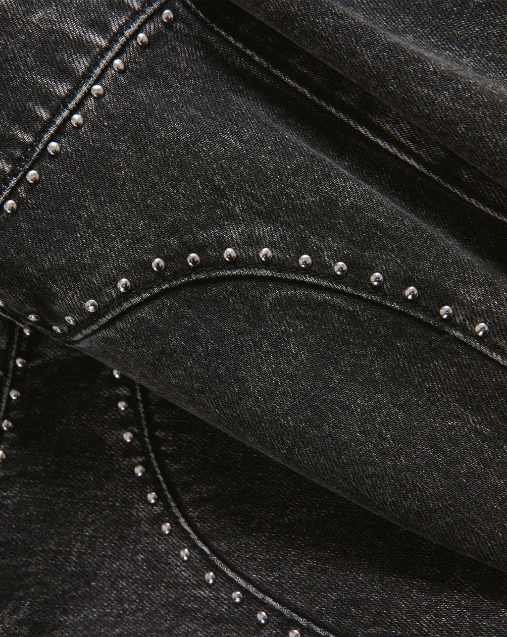 Grant Studded Wide-Leg Jean
