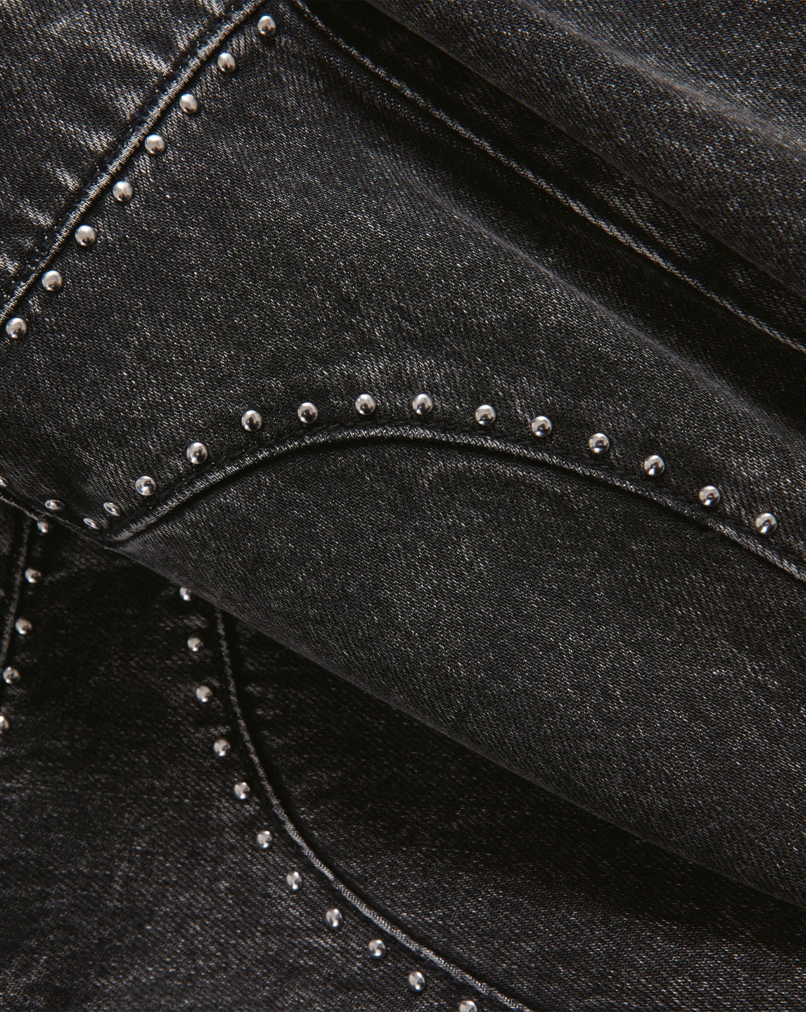 Grant Studded Wide-Leg Jean