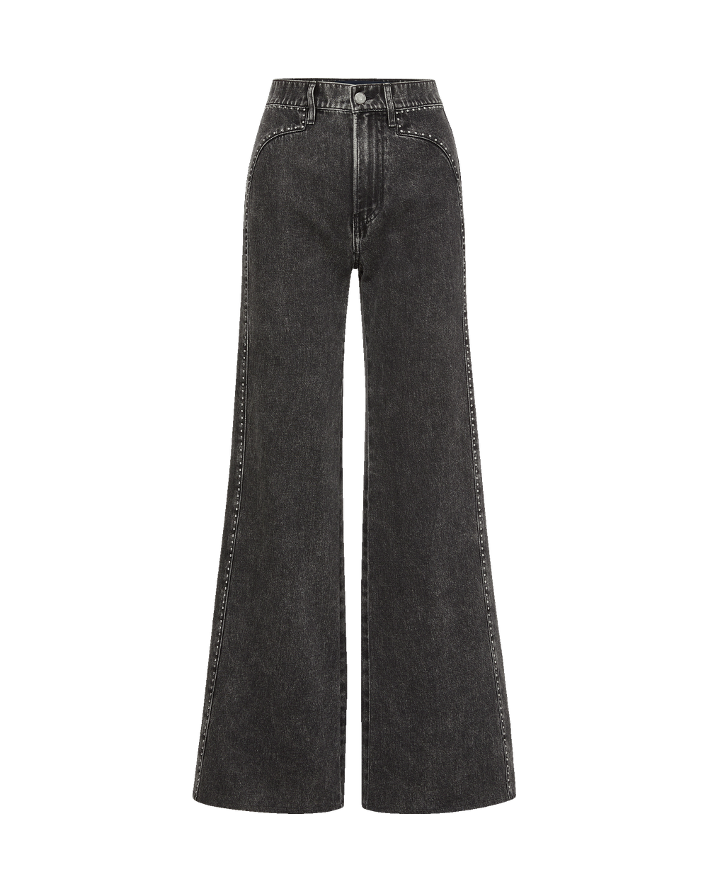 Grant Studded Wide-Leg Jean