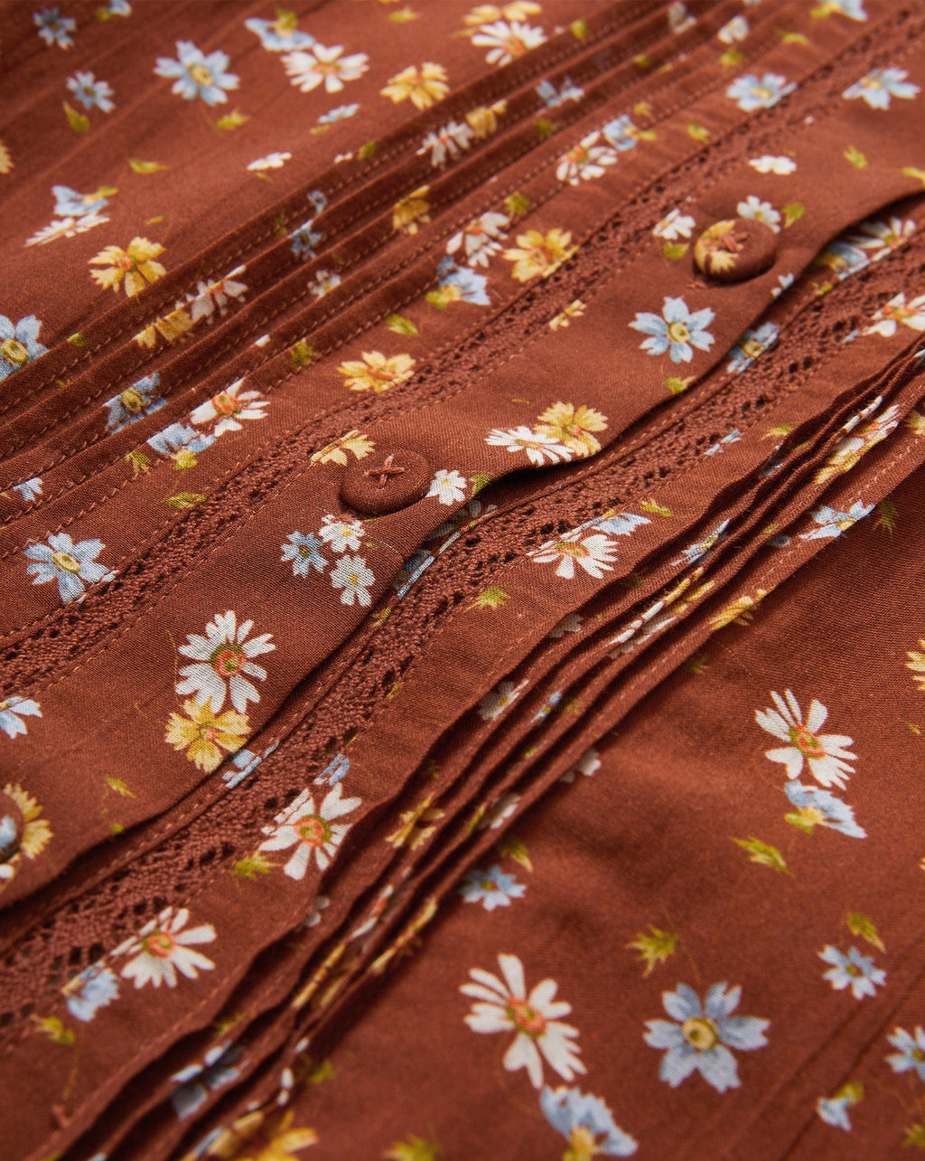 Lollie Floral Button-Down Blouse