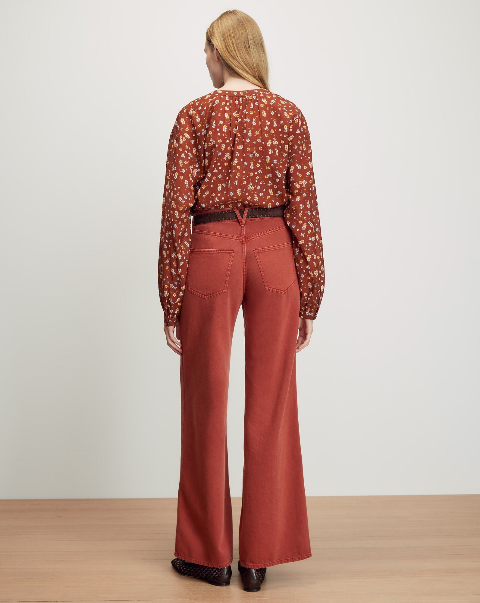 Lollie Floral Button-Down Blouse