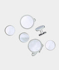 Jan Leslie Link Up Circle Cufflinks and Tuxedo Studs