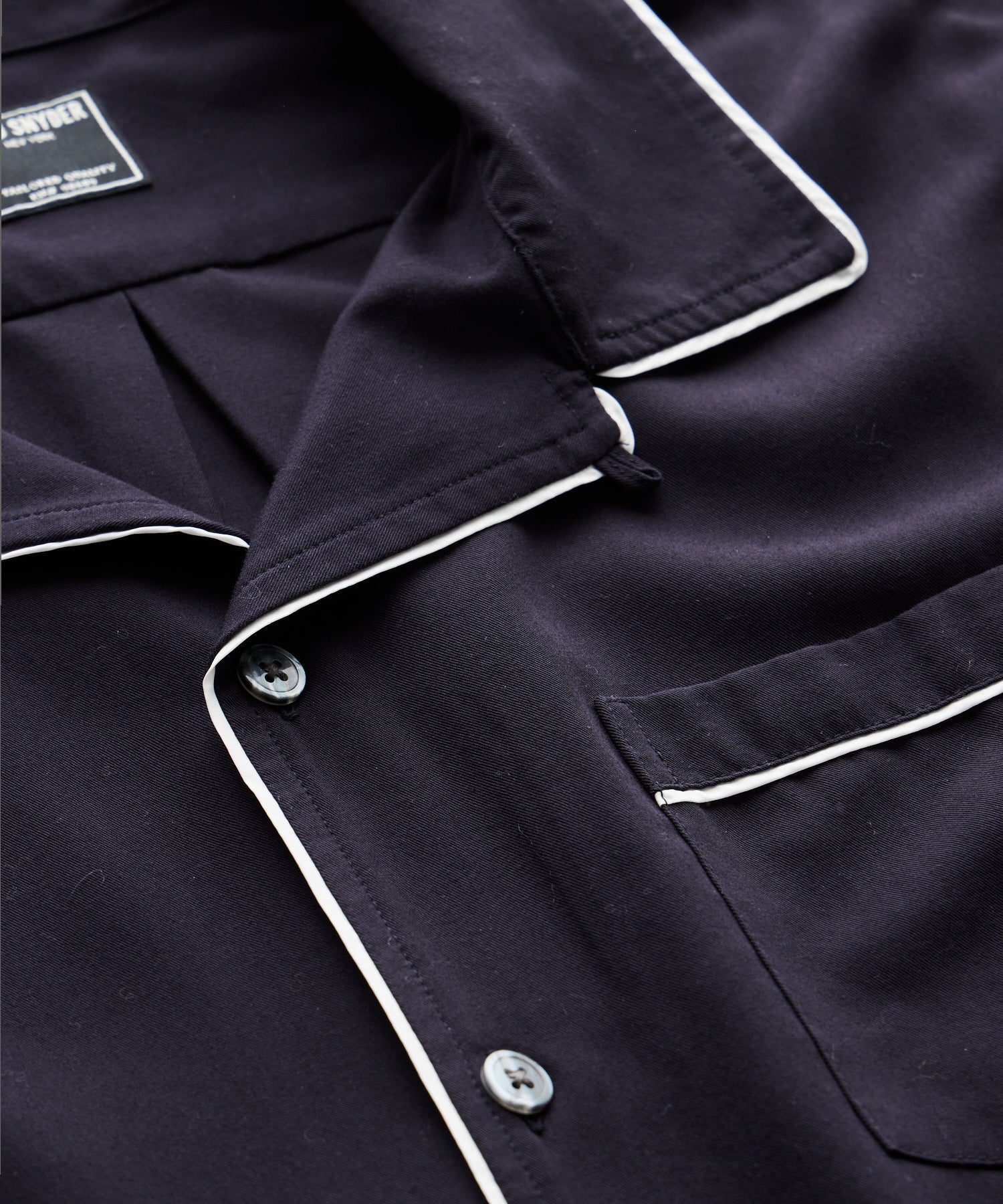 Japanese Tipped Rayon Lounge Shirt