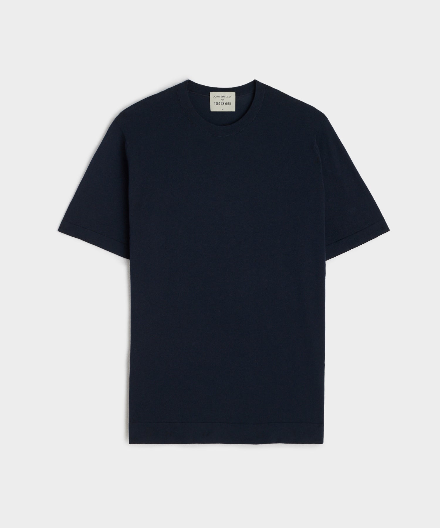 John Smedley Lorca Short Sleeve Knit Shirt in Navy