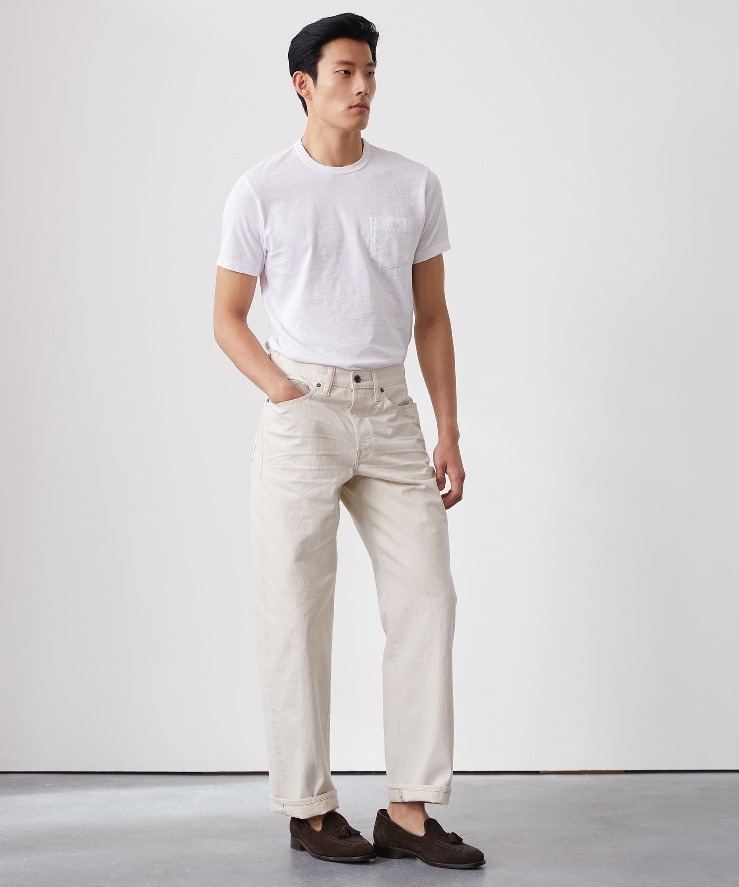 Made in L.A. Homespun Slub Pocket Tee