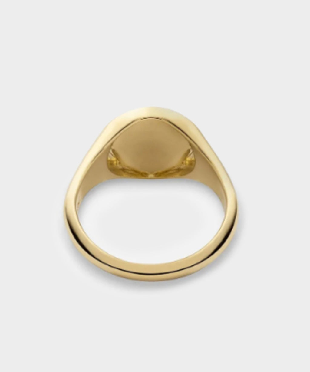 Miansai Gold Vermeil Divini Ring with Enamel