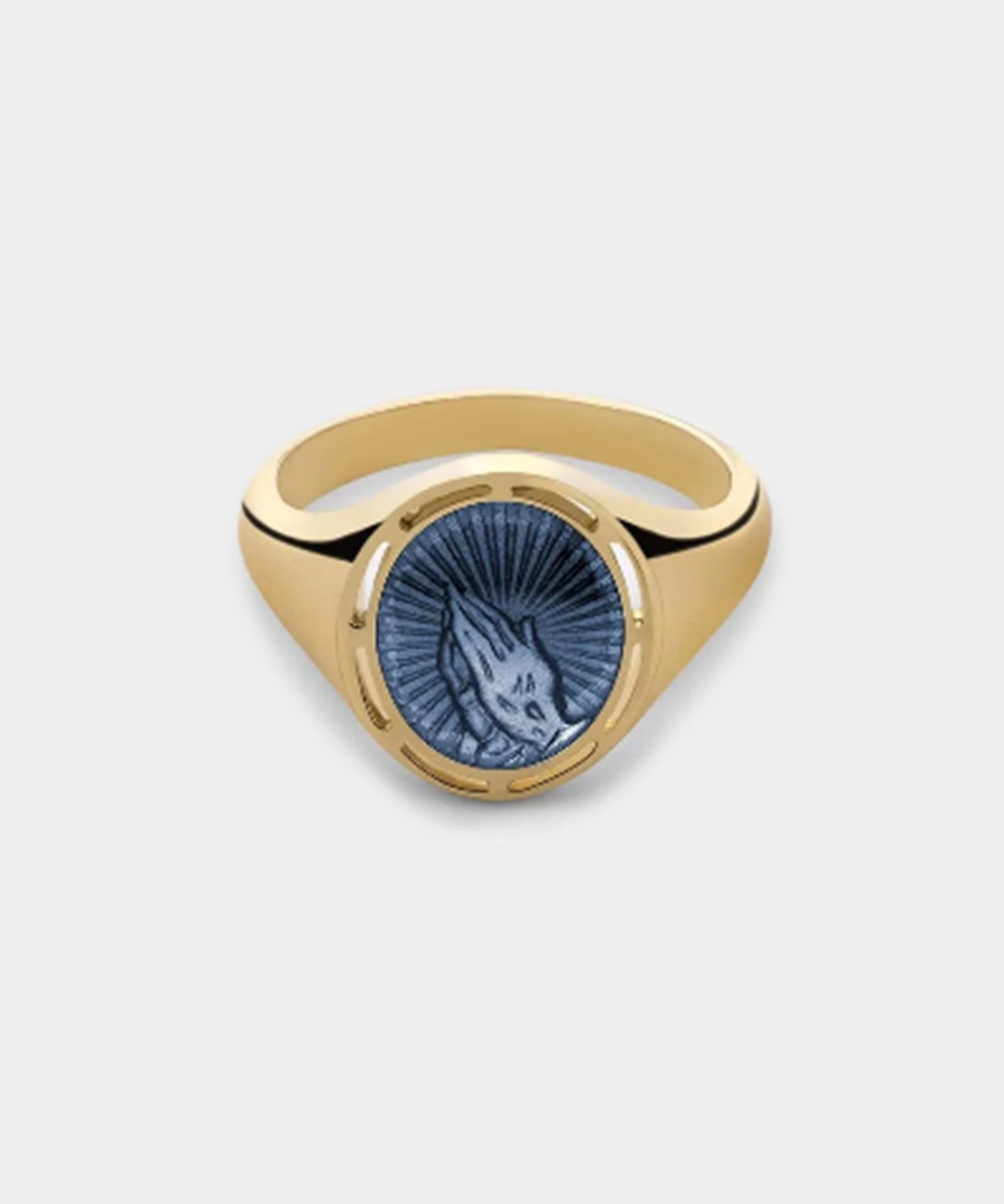 Miansai Gold Vermeil Divini Ring with Enamel