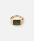 Miansai Lennox Ring Gold Vermeil in Jasper
