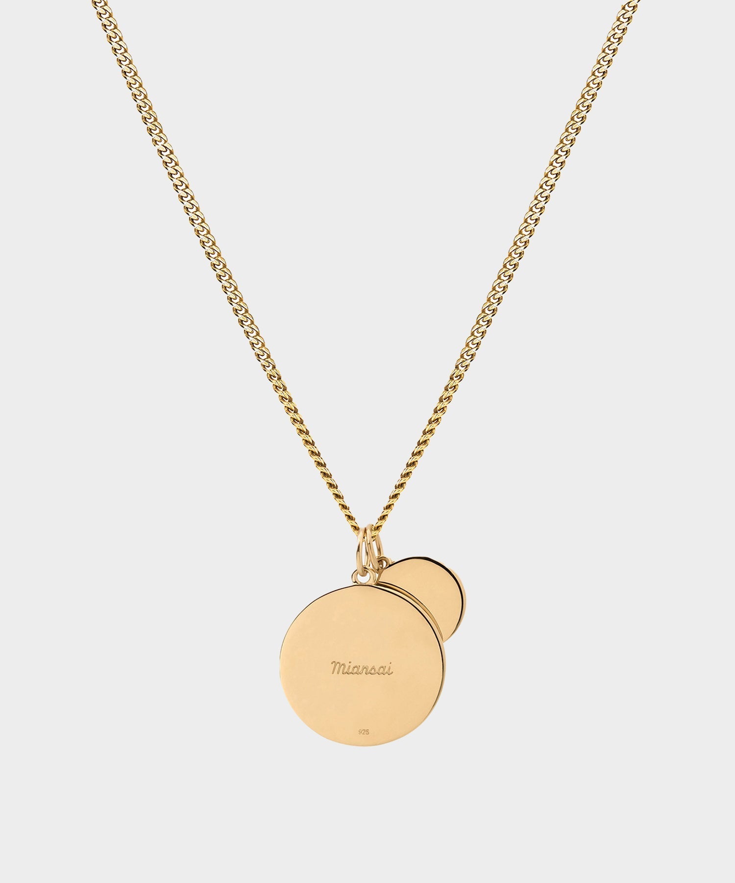 Miansai Saint Christopher Surf Necklace in Green/Gold