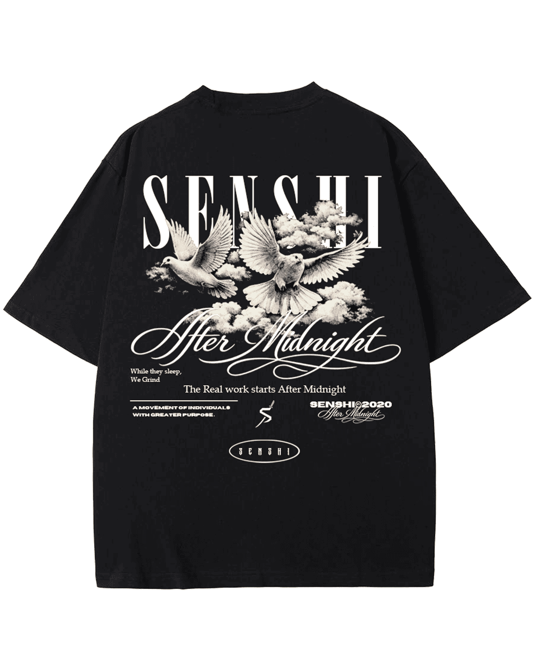 AFTER MIDNIGHT HEAVYWEIGHT OVERSIZED TEE/TANK