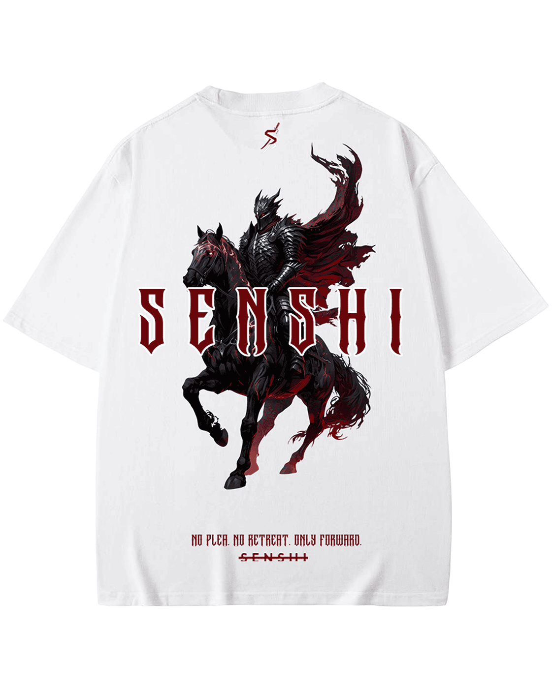 RED KNIGHT PREMIUM OVERSIZED WHITE TEE/TANK