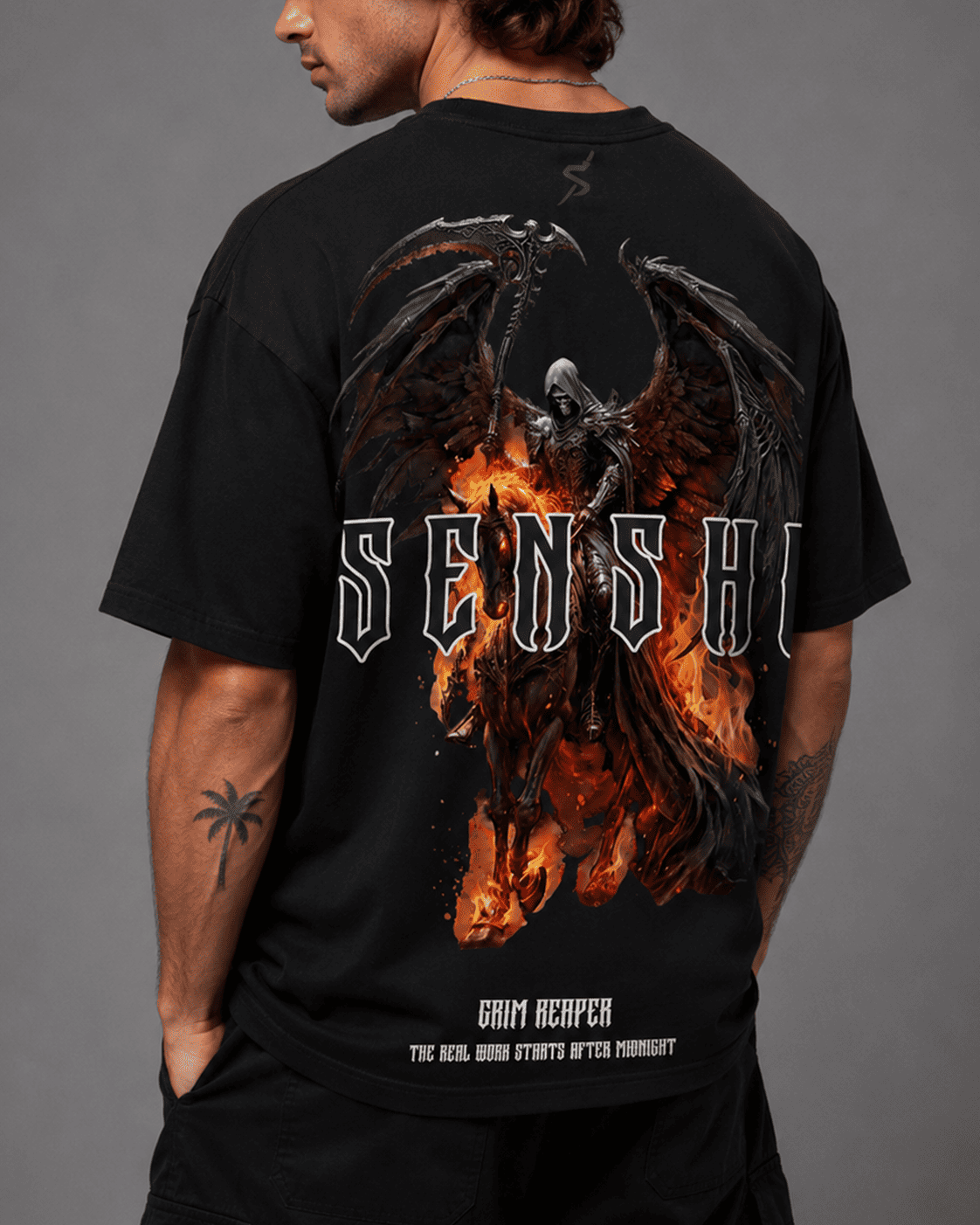 GRIM REAPER PREMIUM OVERSIZED TEE/TANK