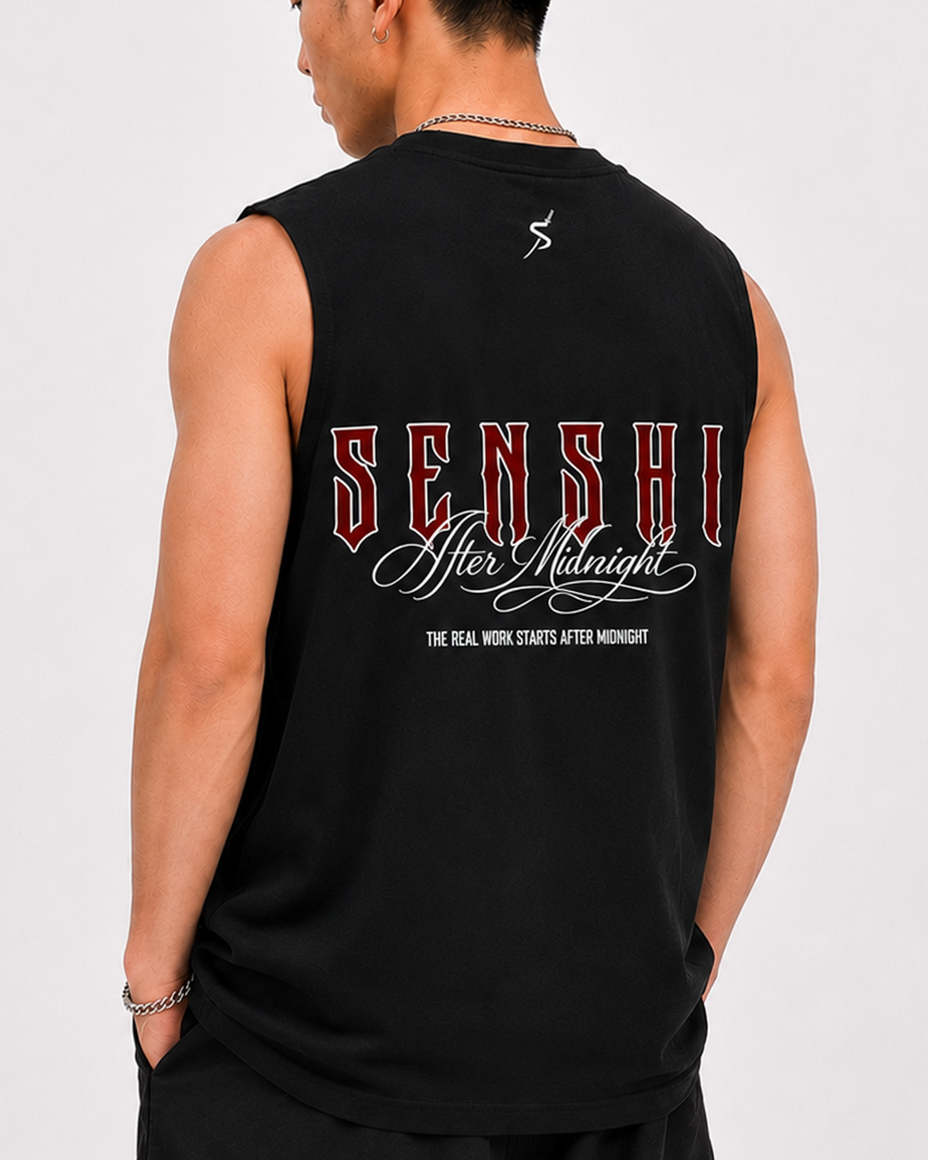 AFTER MIDNIGHT LOGO PREMIUM OVERSIZED TEE/TANK
