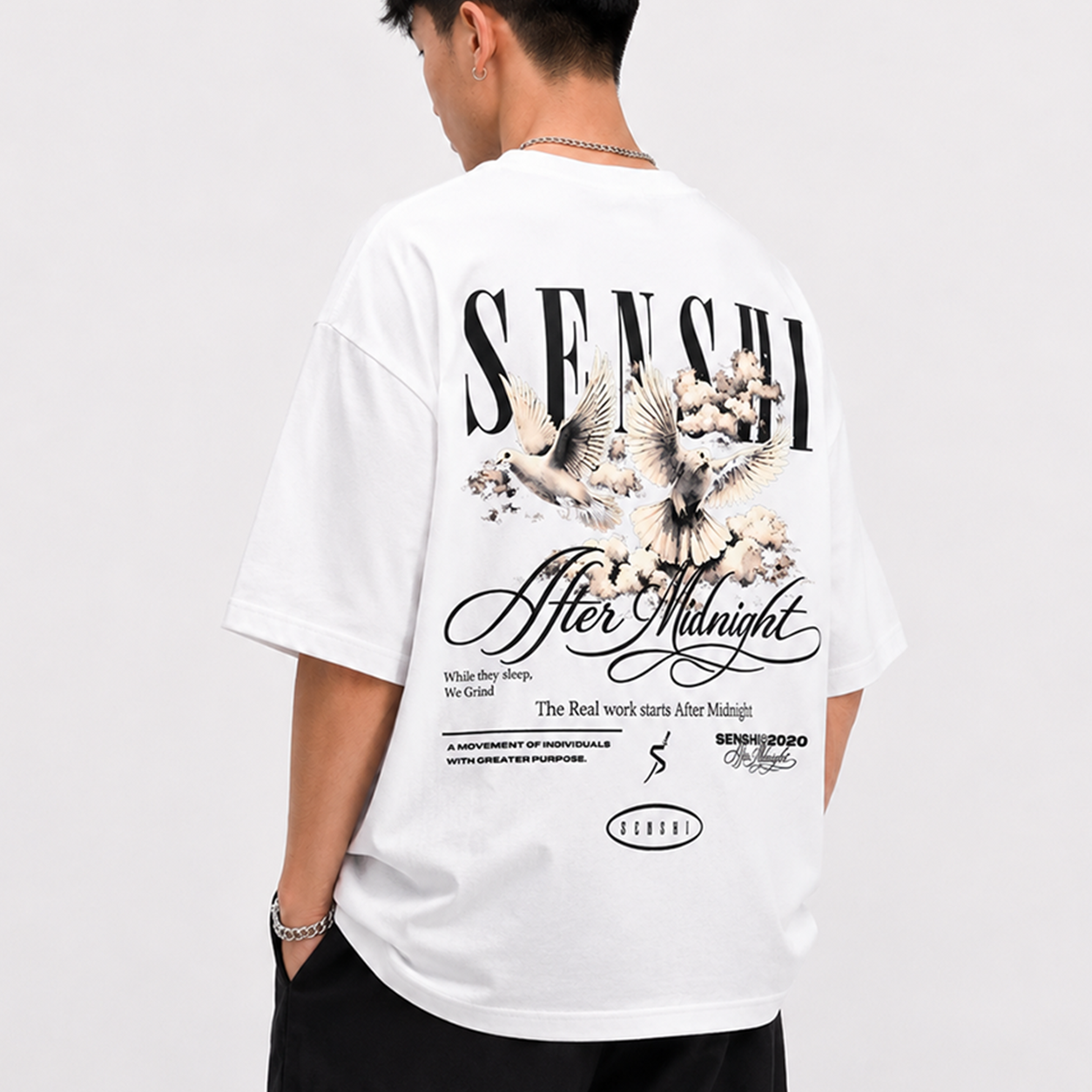 AFTER MIDNIGHT HEAVYWEIGHT OVERSIZED TEE/TANK